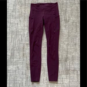 Maroon Lululemon Leggings